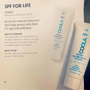 New sealed Coola Mineral Sunscreen SPF 30 travel size